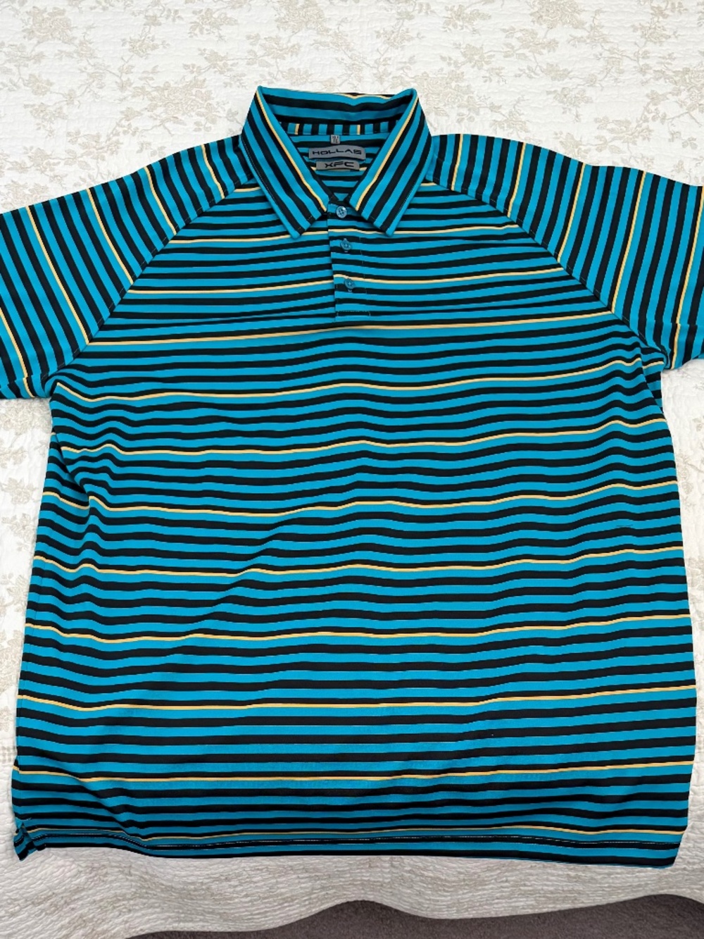 Turquoise golf shirt